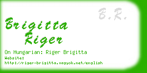 brigitta riger business card